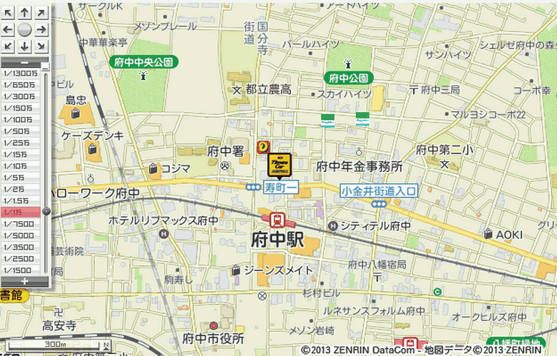 府中駅前点地図