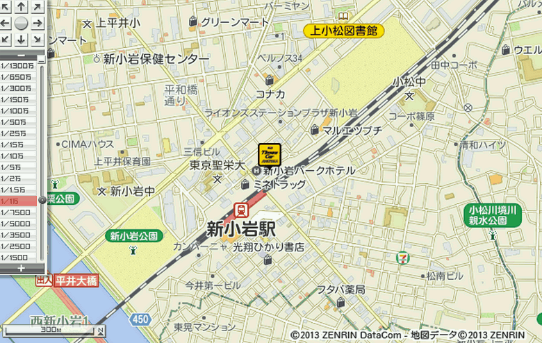 新小岩駅前点地図
