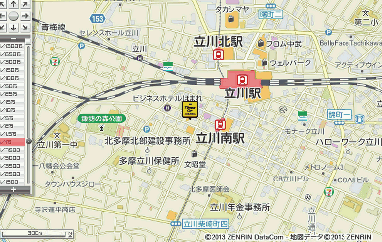 立川駅南口店地図