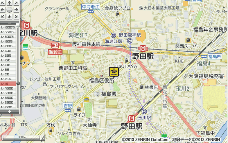 野田阪神駅前店地図