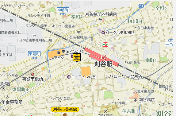 刈谷駅前店地図
