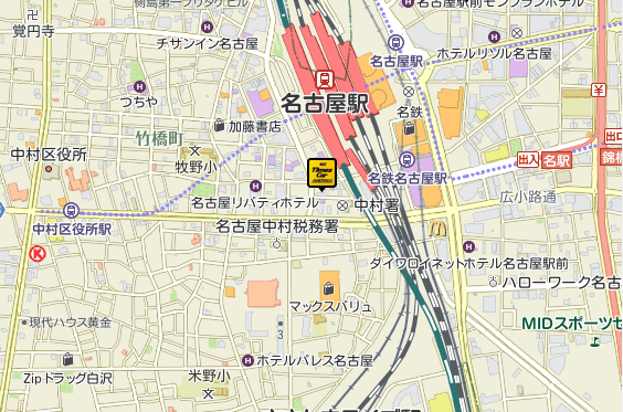 名古屋新幹線口店地図