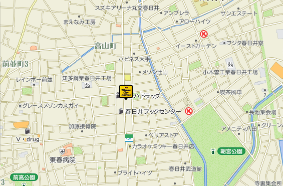 春日井店地図